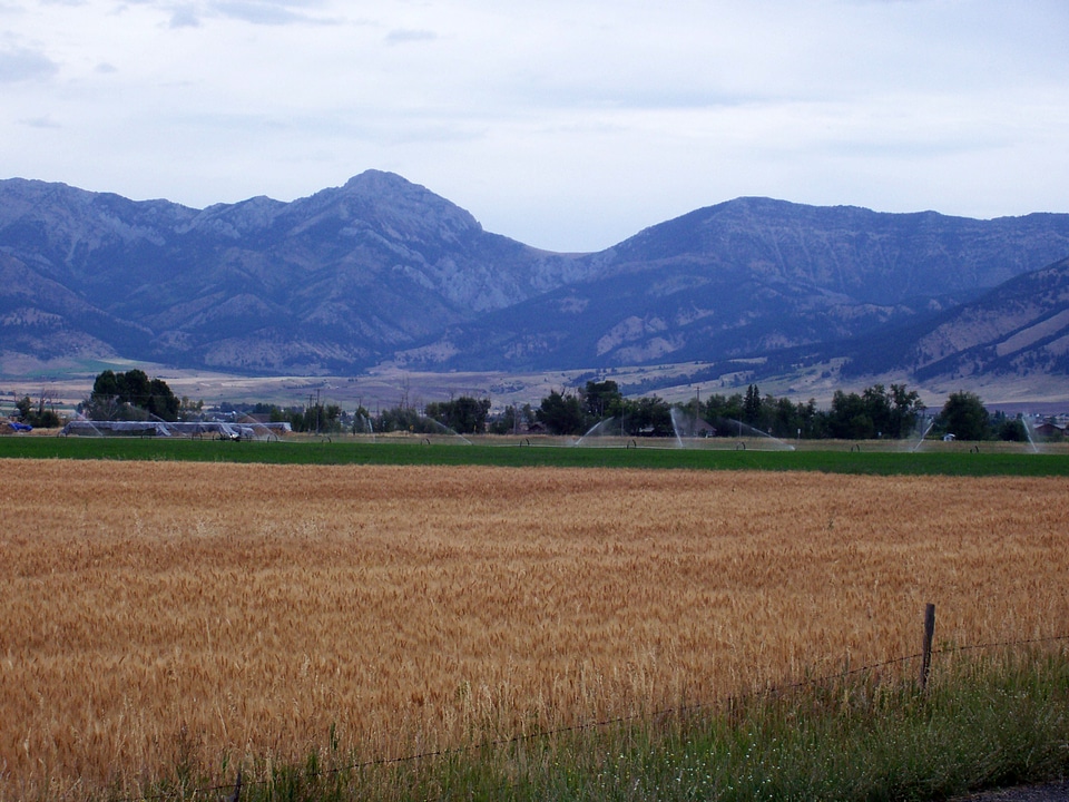 The Bridger Mountains just outside Belgrade in Montana