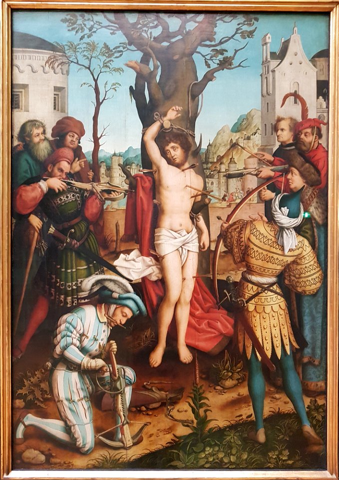Martyrium Sebastian Hans Holbein d Ä (Sebastiansaltar)