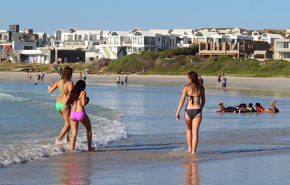 Beach beautiful slim photo