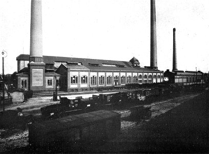 Magdeburg Gesamtansicht des Elektrizitätswerks