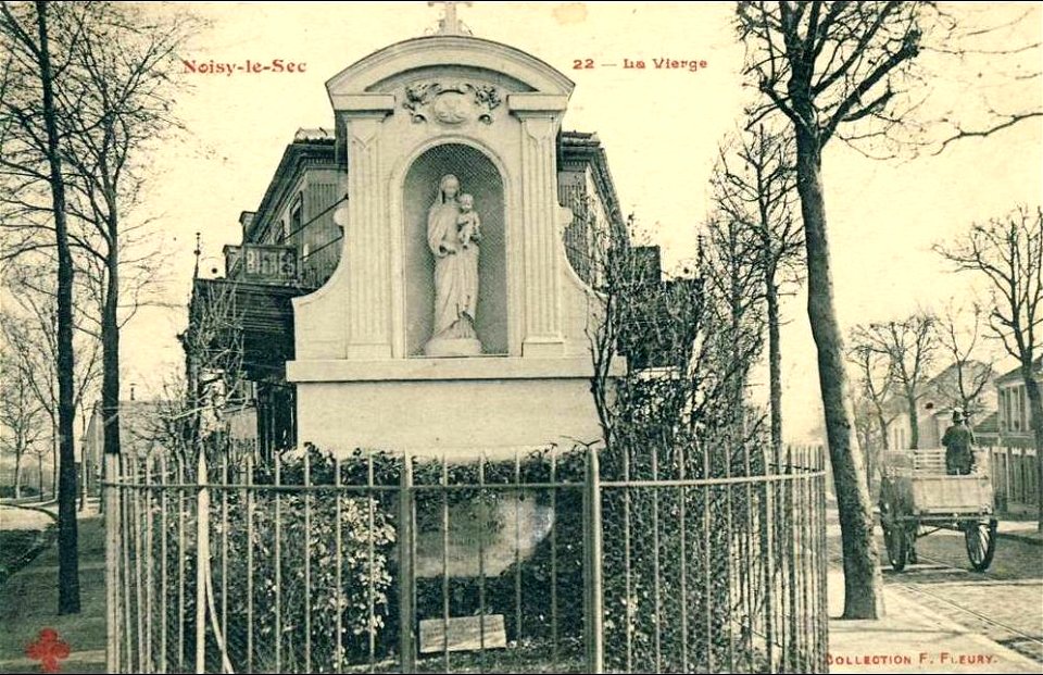 Noisy-le-Sec.Statue de la Vierge