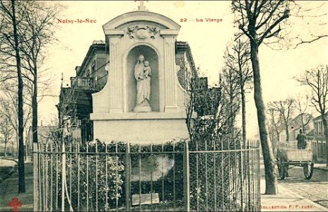 Noisy-le-Sec.Statue de la Vierge
