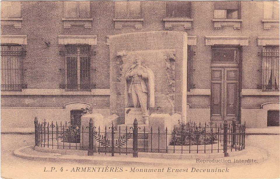 L.P . 4 – Armentières – Monument Ernest Deceuninck vº