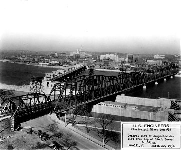 Mississippi River bridge dam Davenport LOC ppmsca 17351 photo