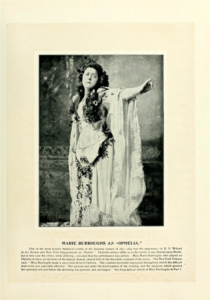 Marie Burroughs Art Portfolio 048 - Marie Burroughs as Ophelia