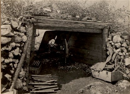 Marinegeschütz auf Kote 376,(Jablanica Abschnitt. Aufgenommen am 19.April 1916 (BildID 15473500)