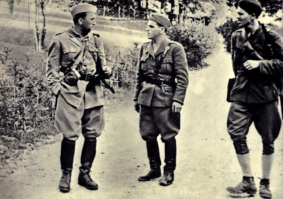 Mirko Bračič, Franc Rozman-Stane in Ivan Kovačič-Efenka