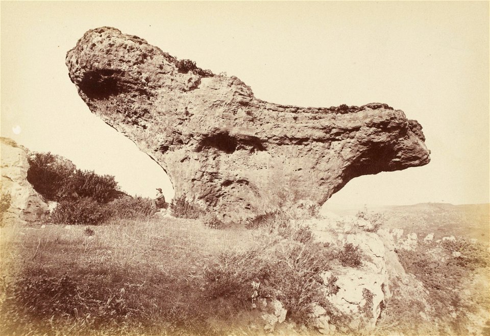 Montpellier-le-Vieux - Cirque du Lac, l'Autel (Martel-Chabanon, 1884)