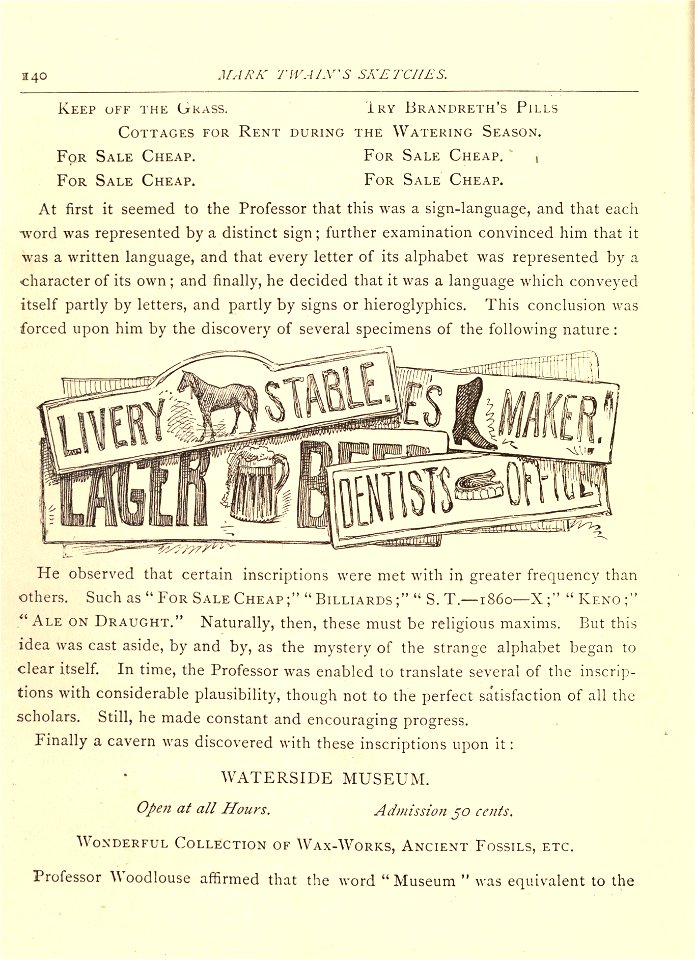 Mark Twain's Sketches, New and Old, p. 140