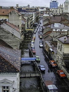 The 17th century Canalul Morii in Cluj-Napoca, Romania