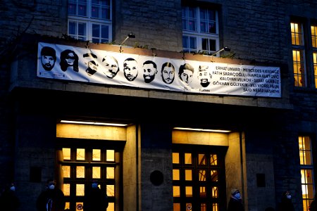 Hanau attack memorial protest Neukölln town hall 2021-02-19 105 photo