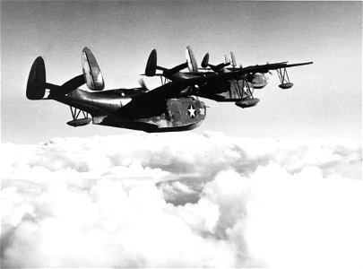 Martin PBM Mariners in flight near NAS Banana River, in March 1943 (80-G-405382)