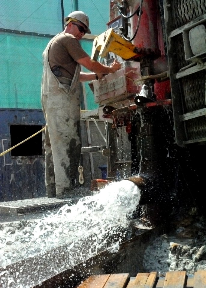 NMCB 25 water well ops at new Kabul compound 140430-N-JP566-033