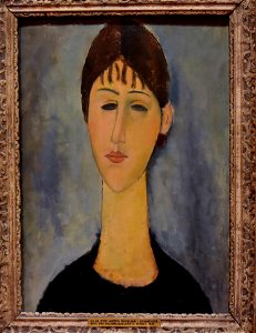 Modigliani, Young Woman, 1918, National Gallery, Oslo (36328871881)