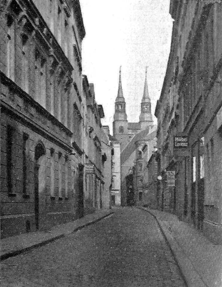 Magdeburg Peterstraße mit Katharinenkirche