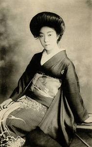 Vintage Geisha Photo photo