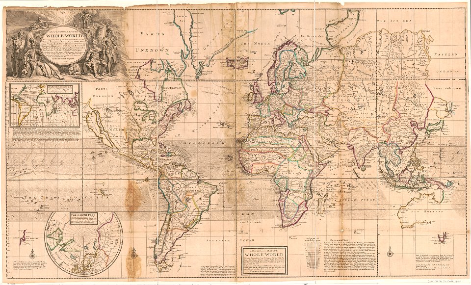 Moll World Map 1719 master-gmd-gmd3-g3200-g3200-ct007070