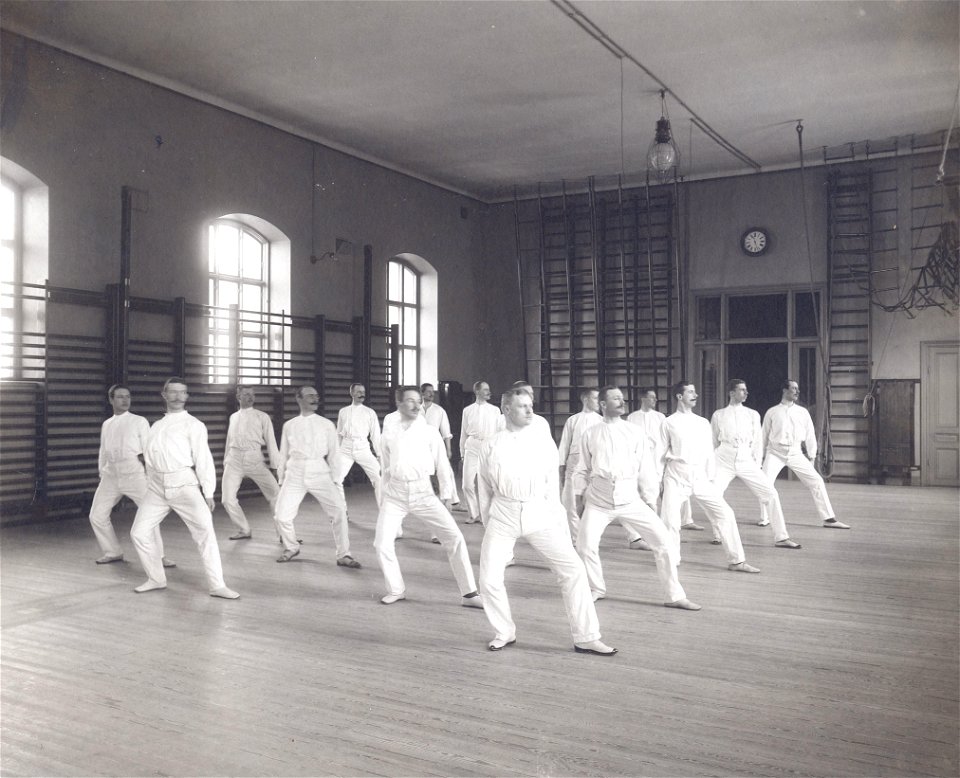Linggymnastik Gymnastiska Centralinstitutet Stockholm ca 1902-04, gih014