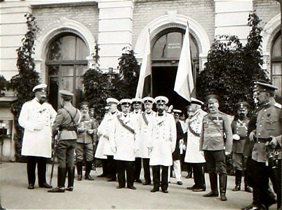 Mahiloŭ, Pryvakzalnaja. Магілёў, Прывакзальная (U. Džunkoŭski, 1915)