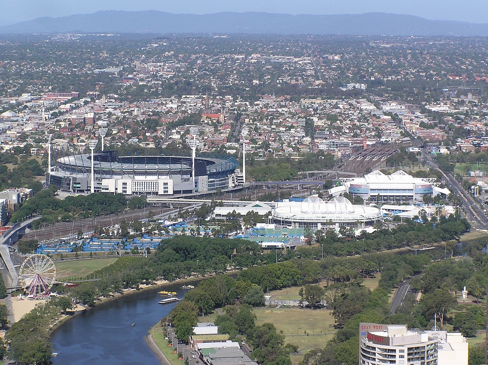 Cityscape of the buildings in Melbourne, Victoria, Australia