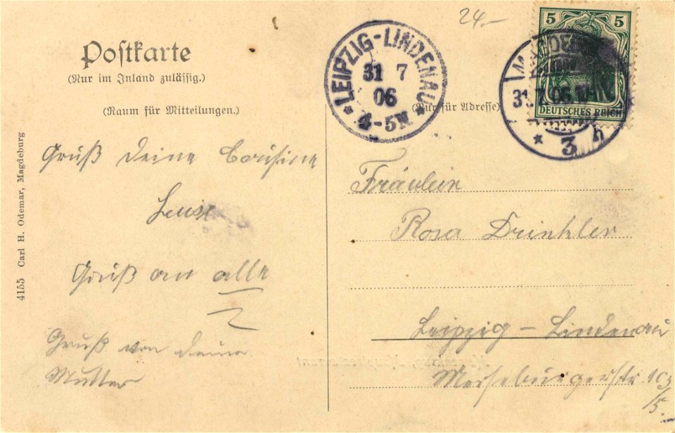 Magdeburg, Sachsen-Anhalt - Herrenkrug, Hauptrestaurant (back) (Zeno Ansichtskarten)
