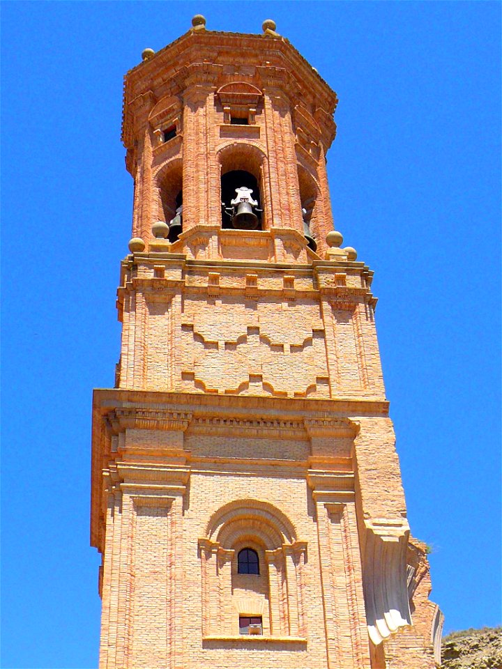 Peralta - Torre de la antigua Iglesia de San Juan Evangelista 06