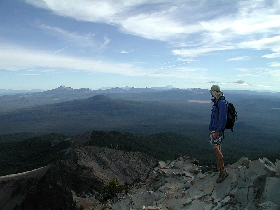 Crater lake from mount thielsen in Oregon