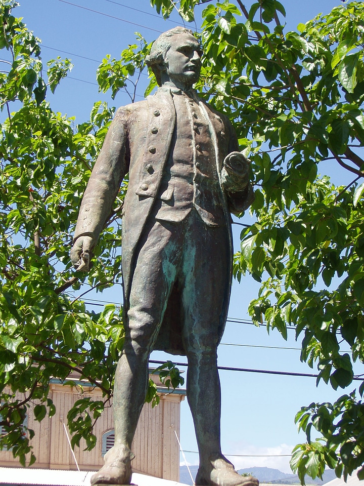 Captain James Cook Statue in Waimea, Hawaii