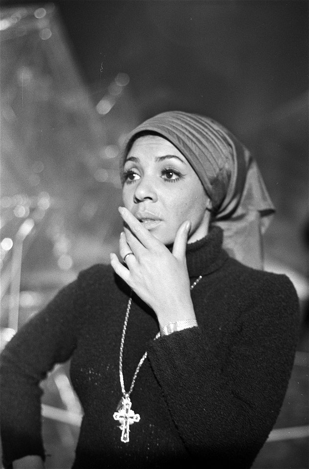 TV-opnamen van Engelse zangeres Shirley Bassey Shirley Bassey , kop, Bestanddeelnr 924-1646