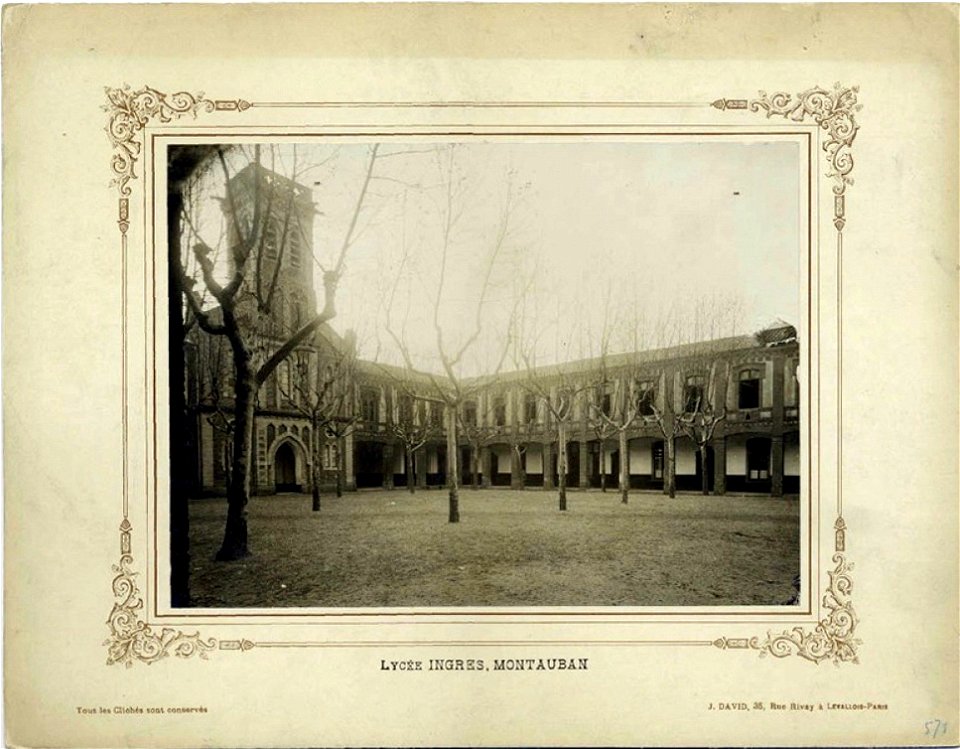 Montauban, lycée Ingres, cour & chapelle (J David)