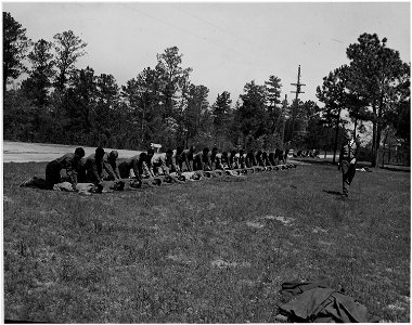 Newberry County, South Carolina. First aid training for CCC enrollees at Camp F-6. Enoree District . . . - NARA - 522781 photo
