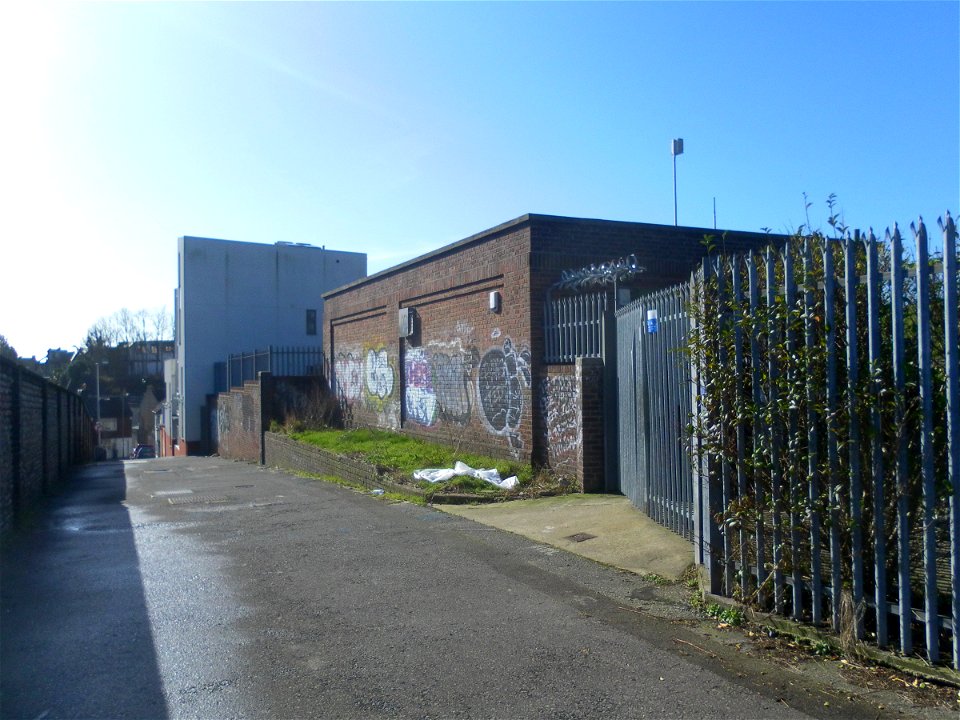 Twitten from Freehold Terrace to Saunders Park View, Brighton (February 2014) (2)