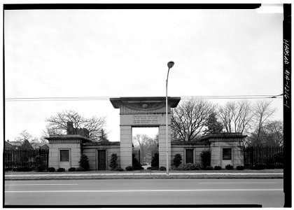 Main gate of Mount Auburn Cemetery - 080154pv