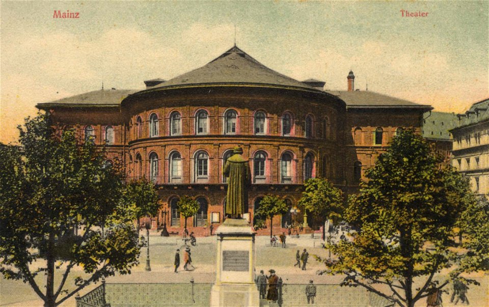 Mainz, Rheinland-Pfalz - Stadttheater (Zeno Ansichtskarten)