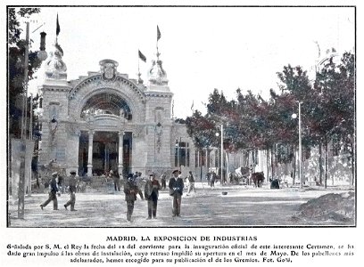 Madrid. La Exposición de Industrias, de Goñi, Blanco y Negro, 15-06-1907