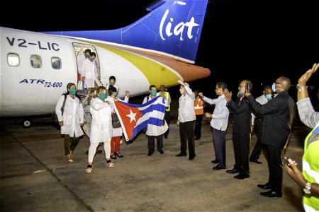 COVID-19 Response Over 100 Cuban Nurses Arrive Barbados (49740649158)