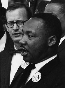 Martin Luther King Jr and Matthew Ahmann photo