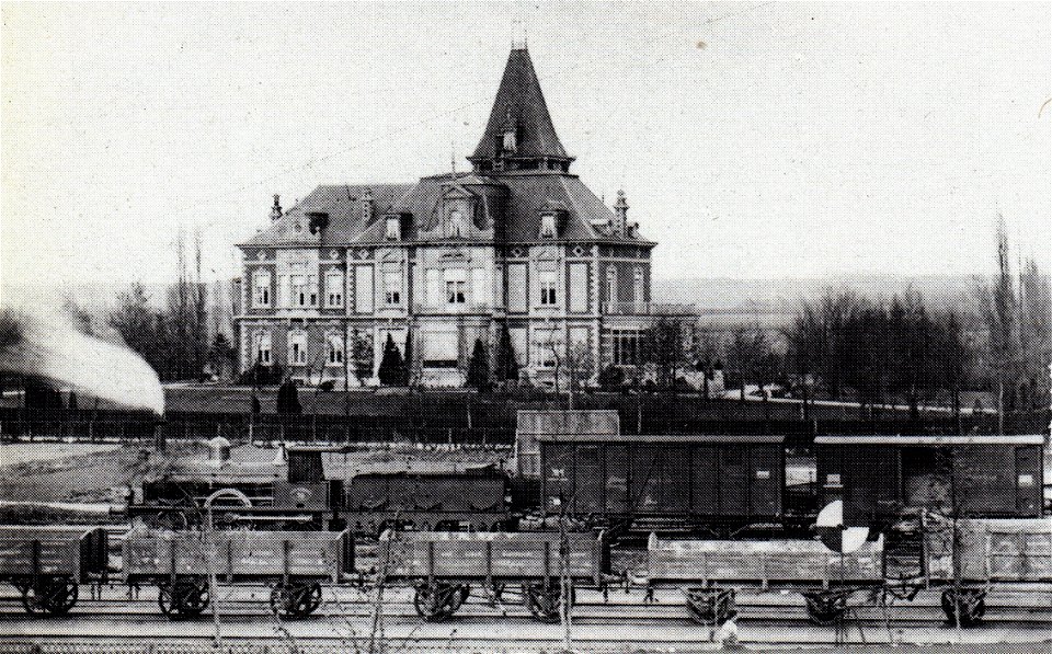 Maastricht, spoorwegemplacement en Villa Wyckerveld, 1900
