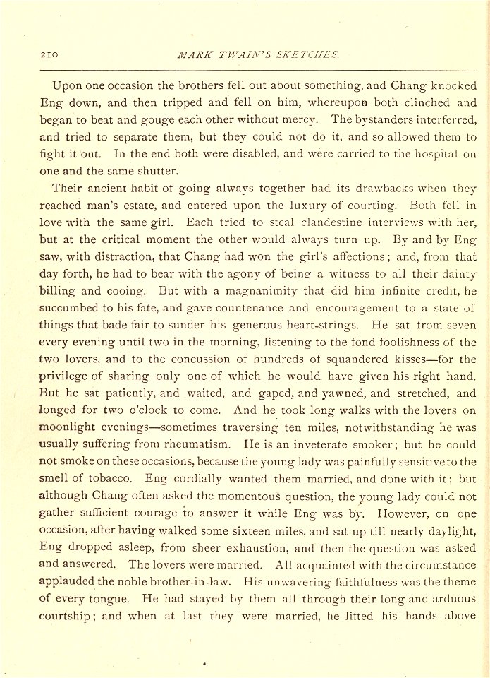 Mark Twain's Sketches, New and Old, p. 210 photo