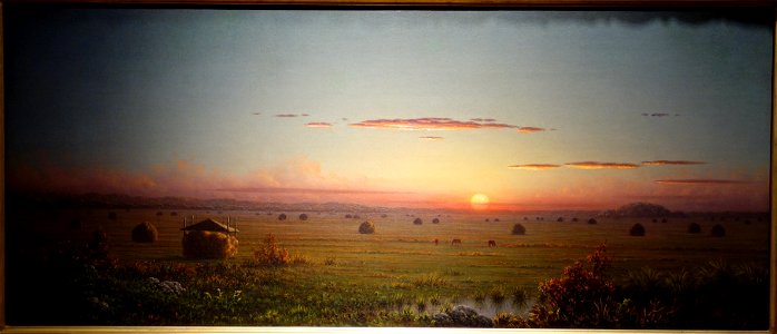 Ipswich Marshes by Martin Johnson Heade, 1867, oil on canvas - New Britain Museum of American Art - DSC09235 photo