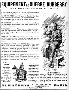 No 3791, 30 Octobre 1915, Burberry