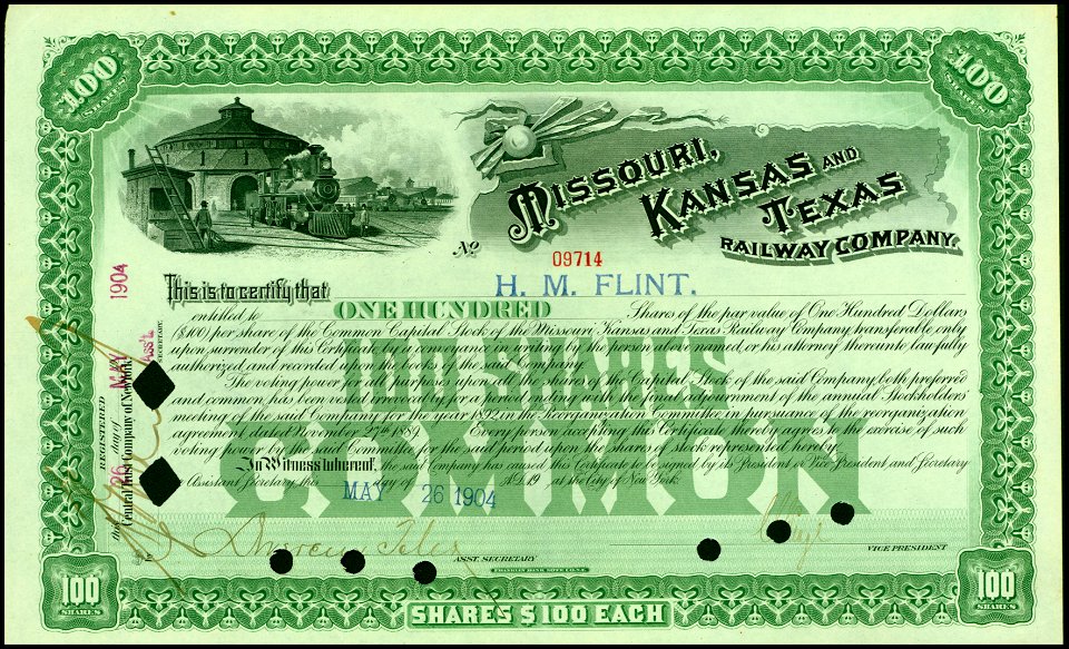 Missouri, Kansas and Texas RW 1904