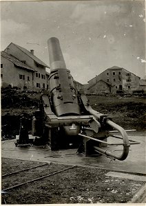 Montierung einer 42 cm Haubitze in Serrada (BildID 15627473)