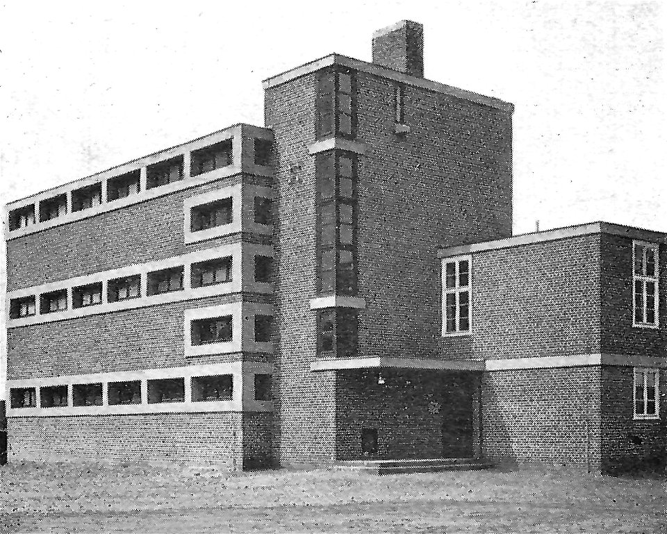 Magdeburg Volksbad Südost mit Bücherei 1926