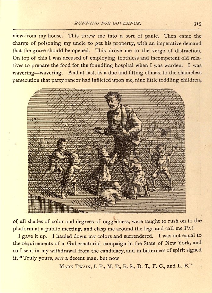 Mark Twain's Sketches, New and Old, p. 315 photo