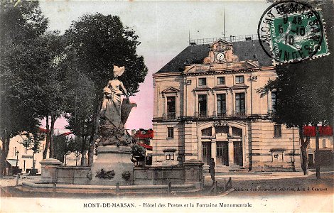 Mont-de-Marsan - Place Pascal-Duprat et Hôtel des Postes 2