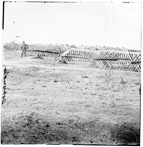 Petersburg, Virginia. Chevaux-de-frise in front of Confederate works LOC cwpb.02601 photo