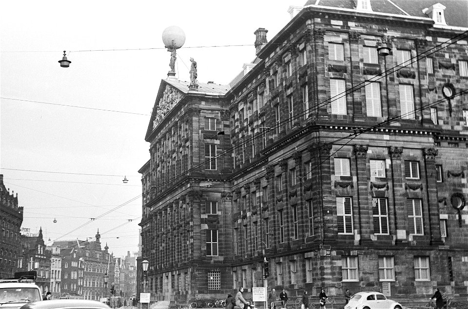 Paleis op de Dam (kant van de Noordzijde Voorburgwal), Bestanddeelnr 918-4249