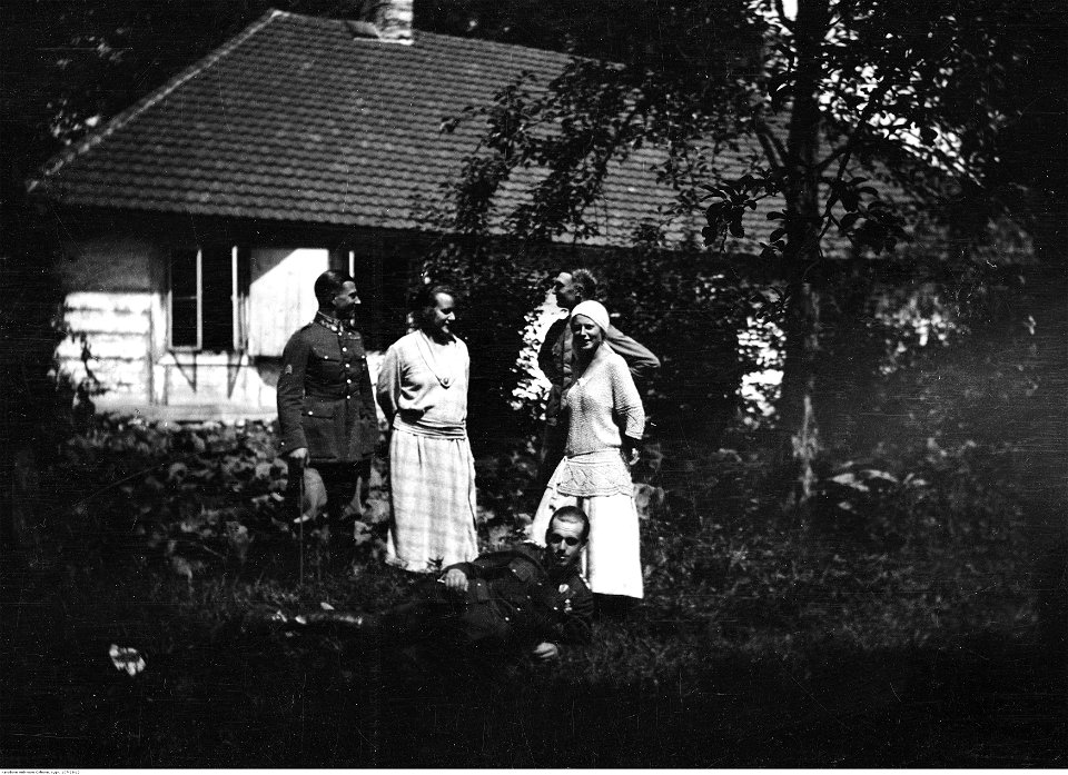Narcyz Witczak-Witaczyński - Pobyt Szwadronu Przybocznego Prezydenta Rzeczypospolitej w rejonie Lasomina w związku z letnim wypasem koni (107-29-12)