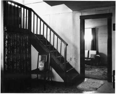 Haskell County, Kansas. This picture shows the interior of one of the semi-subterranean houses. The . . . - NARA - 522156 photo